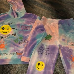 2 pieces Tye Dye Jumpsuit 💋